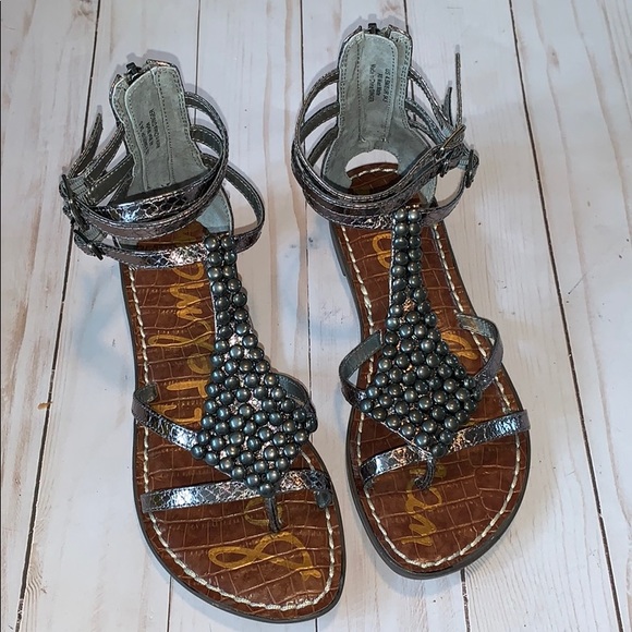 Sam Edelman Other - Sam Edelman NEW pewter ginger gladiator sandals